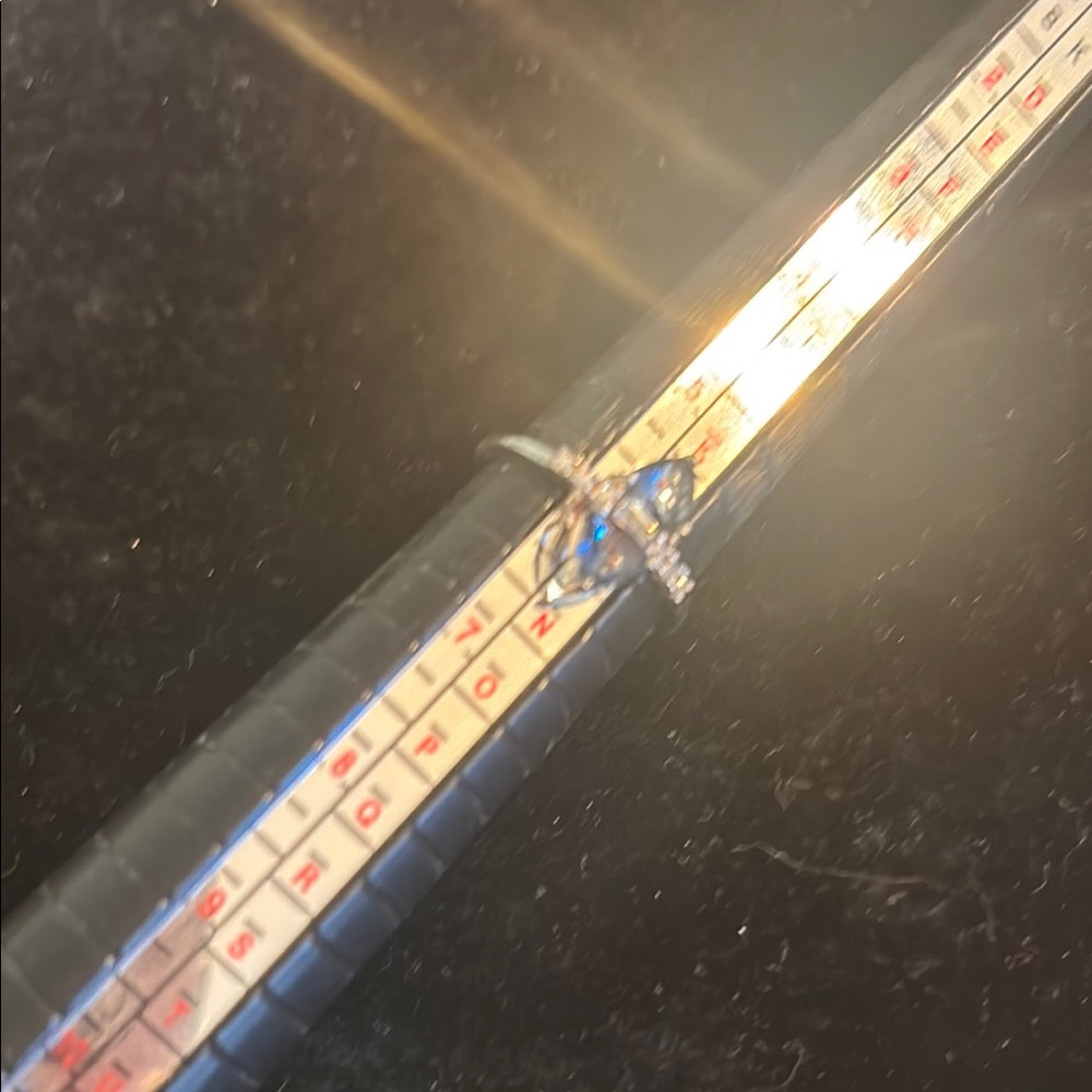 Chloe + Isabel Delicate Noelle Silver and Blue Ring size 6